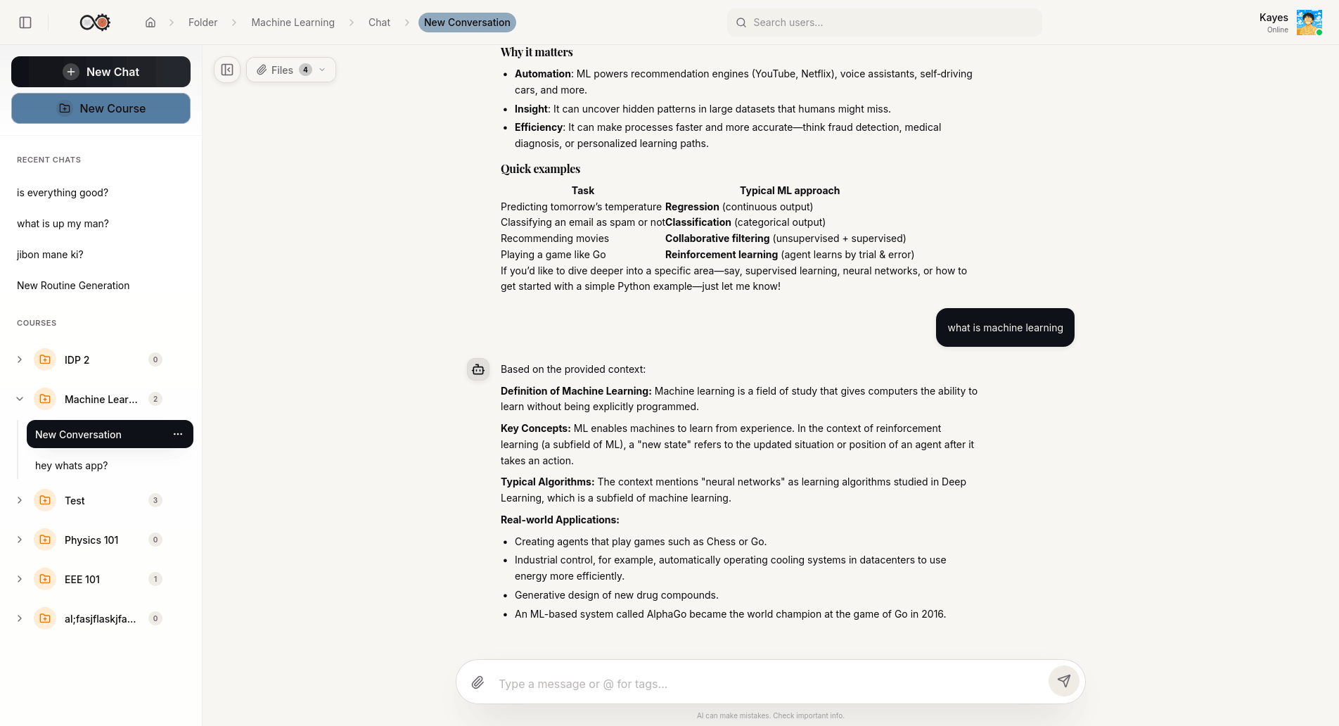 LearnSync - chat with uploaded documents
