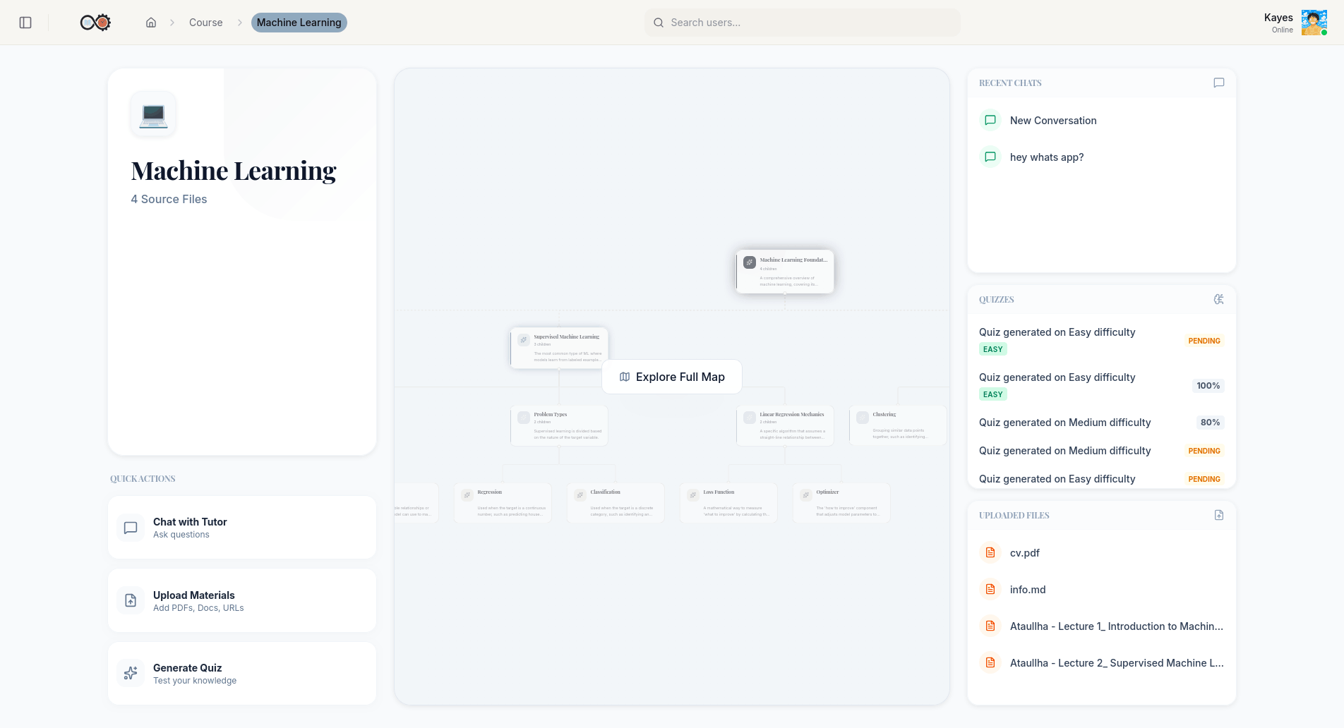 LearnSync - course page