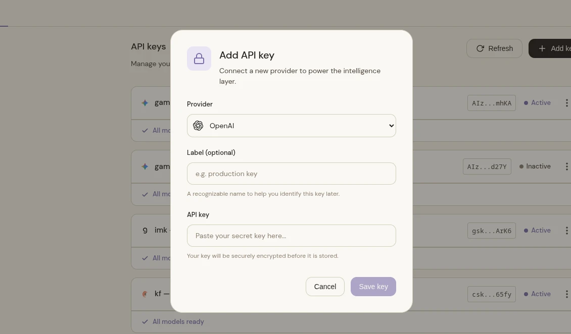 Agens - webapi key add